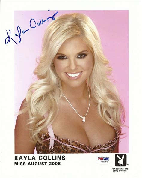 Kayla Collins Signed X Photo PSA DNA Playboy Playmate Headshot August EBay