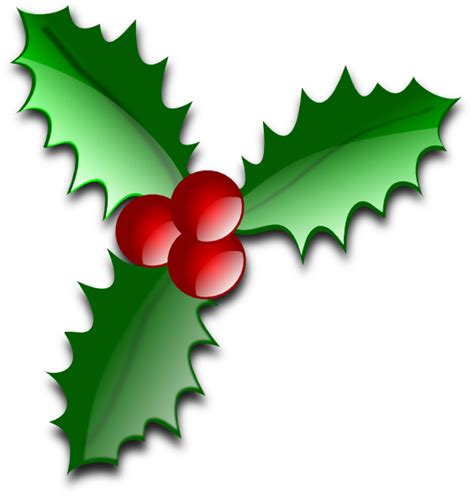 Christmas Leaves Clip Art at Clker.com - vector clip art online png image