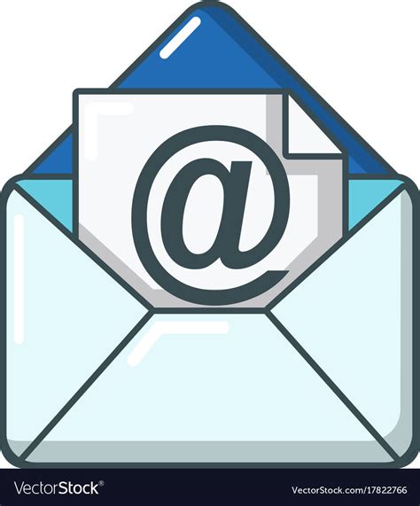 Email Icon Cartoon Style Royalty Free Vector Image