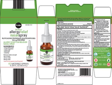 Refer to the also known as section to. Publix Super Markets, Inc. Allergy Relief Nasal Spray Drug ...