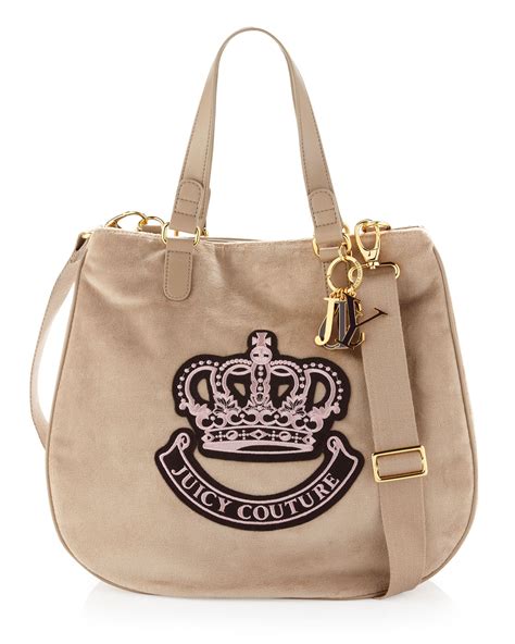 Juicy Couture Victoria Velour Tote Bag Ancient In Beige Ancient Lyst