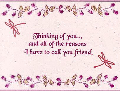 Friendship Greetings Thinking Of You My Friend