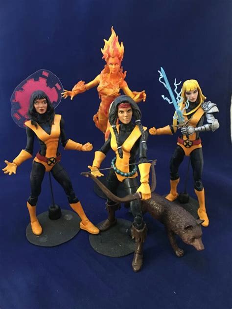 New Mutants Custom Action Figures Marvel Action Figures Marvel Statues