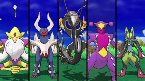 Pokémon Ultra Sun And Ultra Moon All Shiny Mega Evolutions Youtube