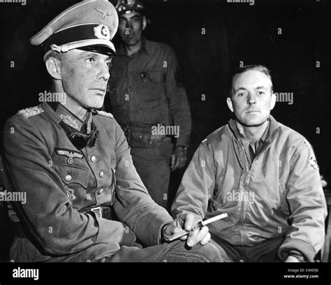 Captured German General In The Argentan Pocket August 1944 Stock Photo