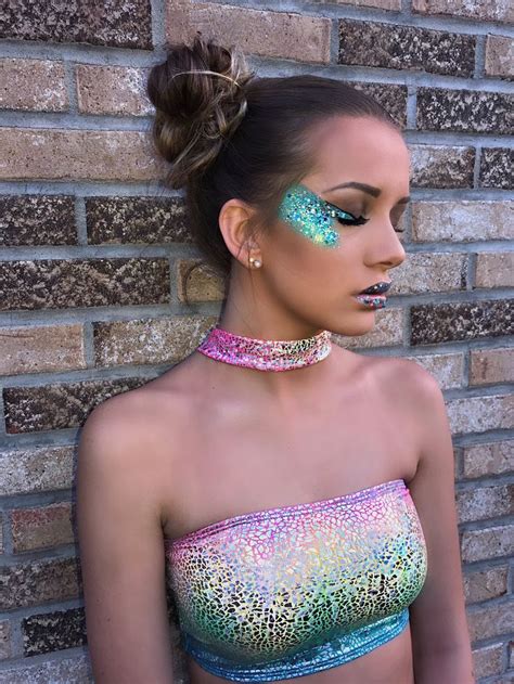 Space Buns Glitter Festival Outfits Rave Music Festival Outfits Festival Makeup Rave