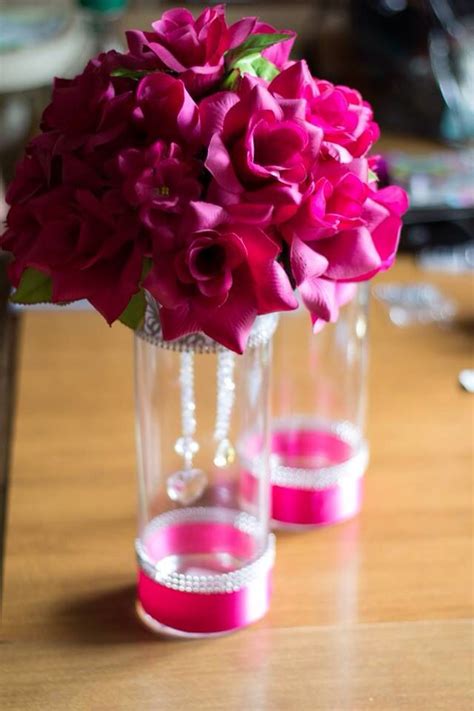 Artificial flowers for wedding centerpieces. Pin by Ariel ️ on Pink and Silver Wedding | Flower ...