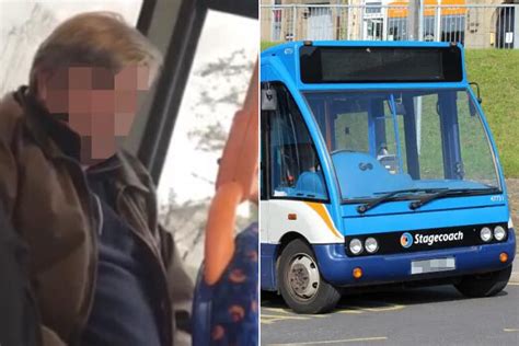 fife bus perv caught on camera performing sex act while leering at terrified schoolgirl the