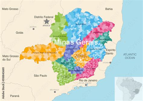 Minas Gerais Mapa Brasil