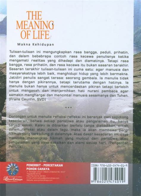 They correspond to a full reference entry at the end of your paper. Buku The Meaning Of Life - Makna Kehidupan | Bukukita