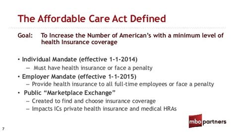 the affordable care act what independent consultants need to know