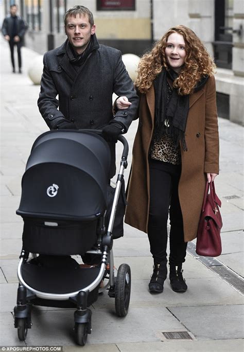 Jennie Mcalpine Takes Ten Week Old Son Albert For An Afternoon Stroll
