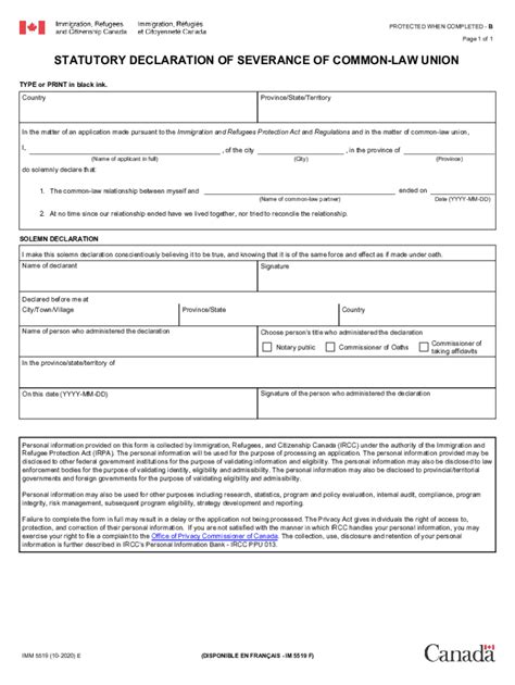 5519 Common Law Blank Form Fill Out And Sign Printable Pdf Template
