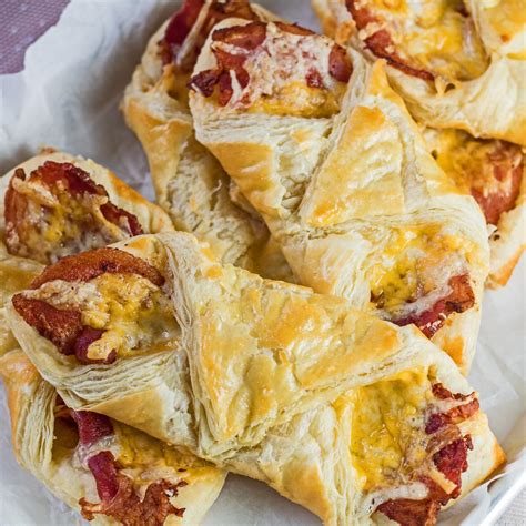 Cheese And Bacon Turnovers The Best Snack Ever Bake It With Love