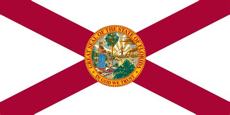 Hard Hat Stickers Florida State Flag