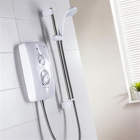 Mira Sprint Multi Fit 108kw Electric Shower Whitechrome 11788009
