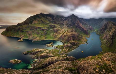 Wallpaper Mountains Lake Scotland Isle Of Skye Images For Desktop
