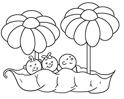 You could also print the picture. Peas In A Pod Coloring Coloring Pages