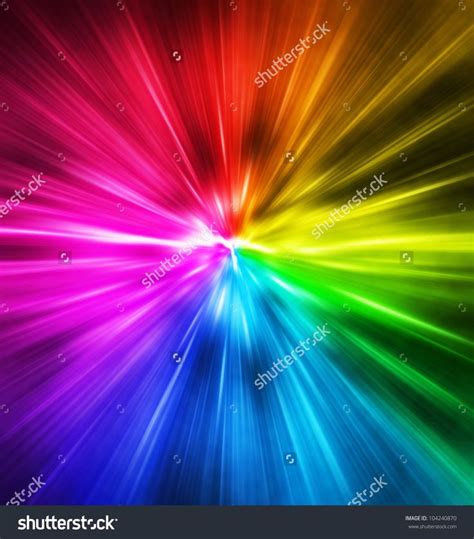 Light Speed Spectrum Of Rainbow Colored Rays Rainbow Card Rainbow