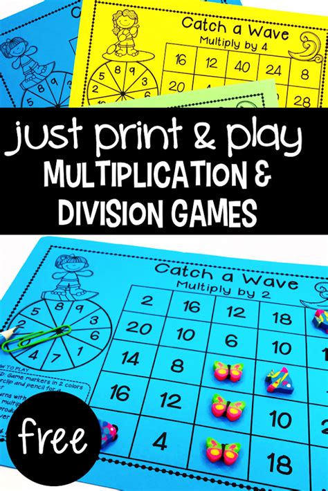 Multiplication And Division Games Primary Flourish Division Games