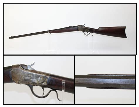 Collage Winchester Model Low Wall Rifle Ancestry Guns
