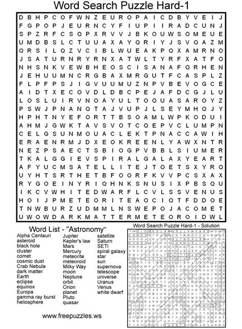 Printable Hidden Word Puzzles Free Find The Hidden Words