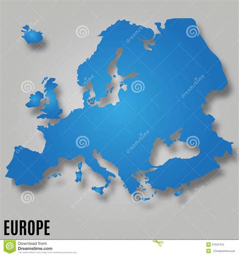 Europe Map Vector Stock Vector Illustration Of Norway 57521412