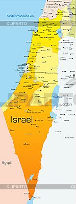 ישראל jisra'el), in langform staat israel (hebräisch. Landkarten | Serie von den Bildern | CLIPARTO