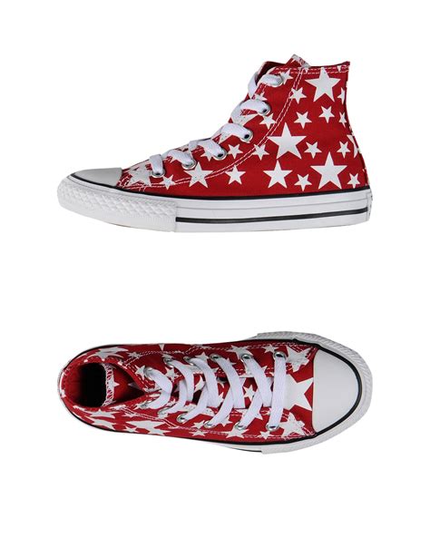 Converse High Tops And Trainers In Red For Men Lyst