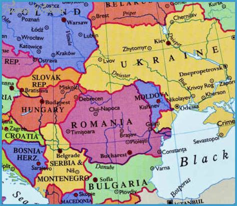 Romania Tourist Attractions Map Tourist Destination In The World