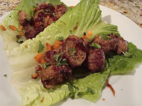 Users that searched for aidells recipes. A Little Cooking: Teriyaki Meatball Lettuce Wraps