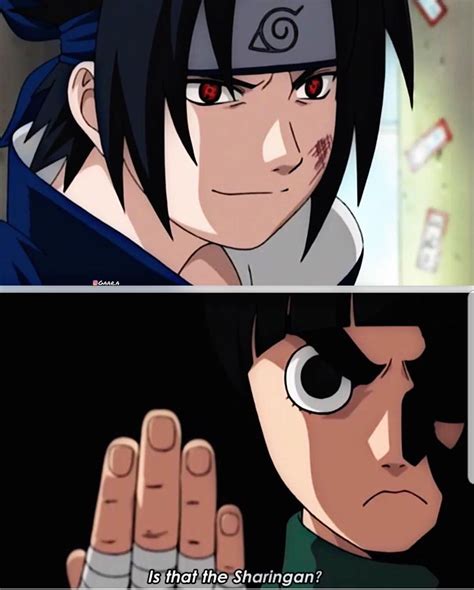 Sasuke Uchiha Vs Rock Lee Naruto Anime Naruto Anime