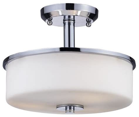 Ensure that the electricity has indeed been disconnected by using a. Three Light Chrome Matte Opal Glass Drum Shade Semi-Flush ...