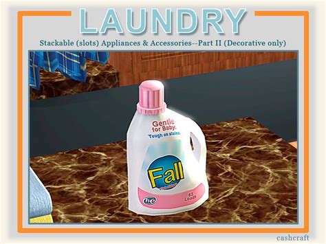 Cashcrafts Modern Laundry Fall Detergent Sims 4 Sims Fall