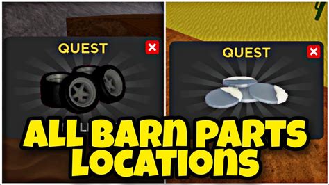 How To Find ALL Barn Parts Hunt Locations In Car Dealership Tycoon