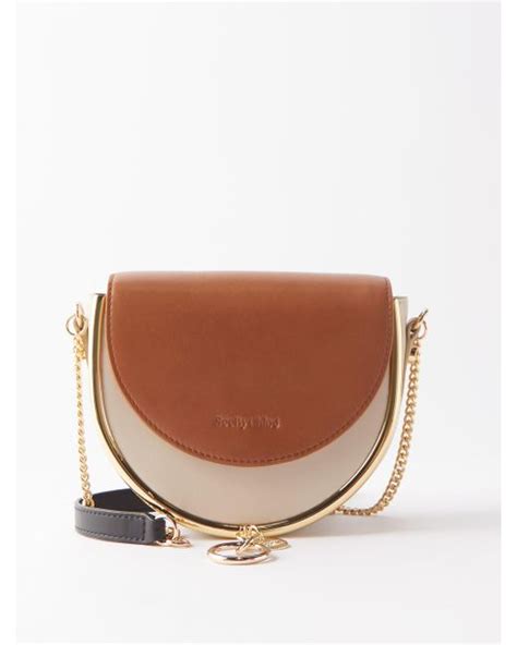 See By Chloé Mara Small Leather Cross Body Bag In Natural Lyst Australia