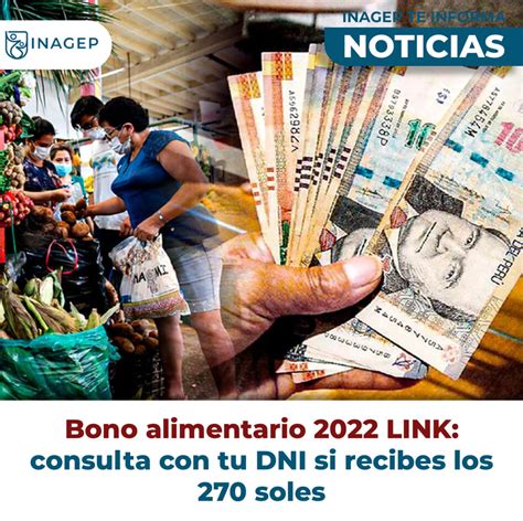 Bono Alimentario 2022 LINK Consulta Con Tu DNI Si Recibes Los 270