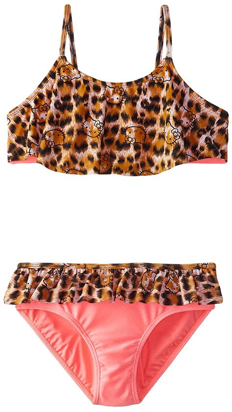 Buy Hello Kitty Big Girls Tropical Fun Bikini Set Coral 78 At