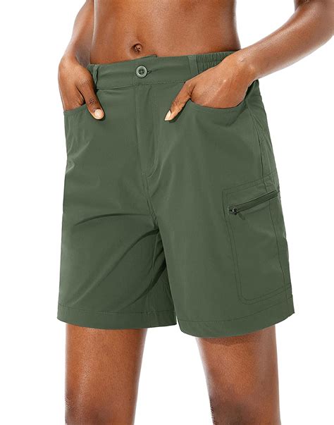 Viodia Womens Hiking Cargo Shorts Quick Dry Stretch Lightweight