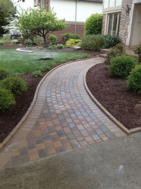paver walkways - Traditional - Landscape - detroit - by ...