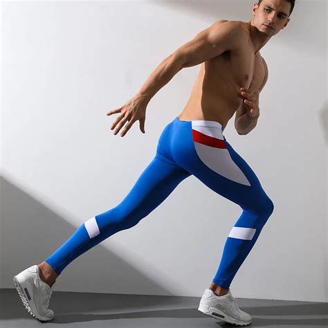 Men Running Tights Leggings Stretch Sweatpants Jogging Fitness Gym Training Workout Sport Track