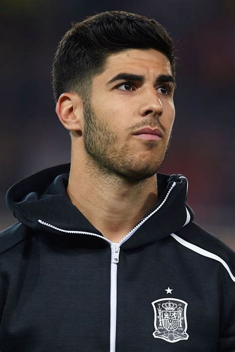 Marco Asensio of Spain looks on prior to the 2020 UEFA ...