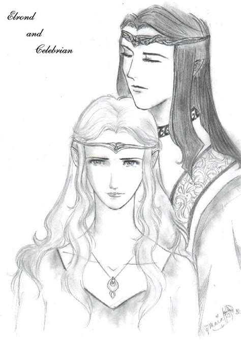 Elrond And Celebrian By Nekohime On Deviantart Tolkien Art Tolkien
