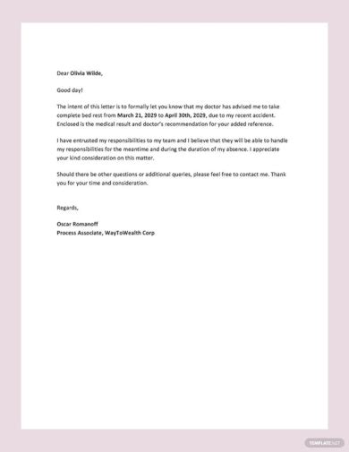 Leave Request Letter Templates Format And Sample Lett Vrogue Co