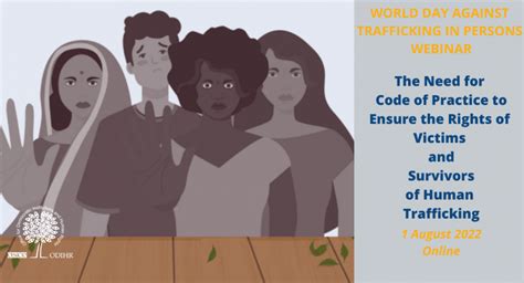 world day against trafficking in persons webinar the need for code of practice to ensure the