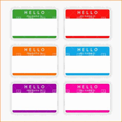 Name Tag Template For Word