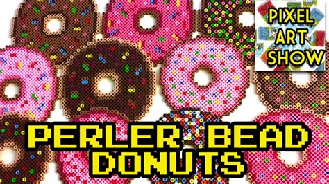 Perler Bead Donuts Pixel Art Show Youtube