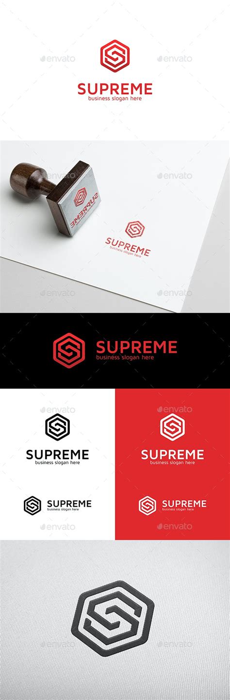 Supreme S Letter Logo In Hexagon Form By Djjeep Graphicriver