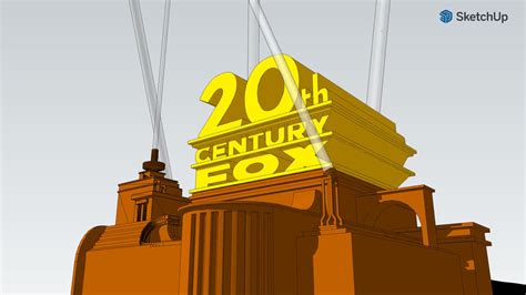 20th Century Fox Logo Remake 1994 2010 Read Description 3d Warehouse