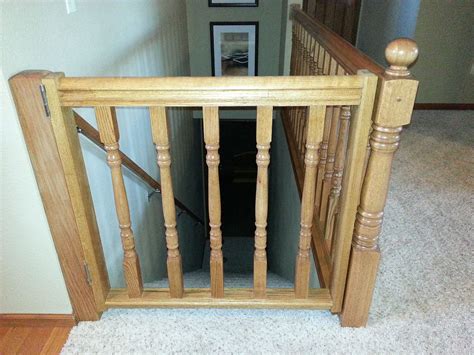 With the help of her three children (including a one year old) and. Baby | Diy baby gate, Baby gates, Banister baby gate